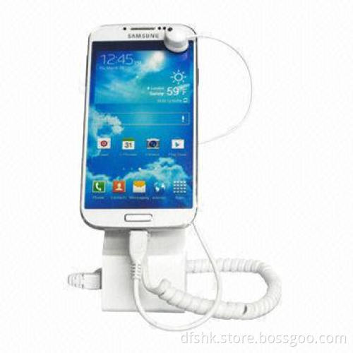 Security alarm system with display stand for cellphone display retail show